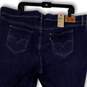 NWT Womens Blue 711 Denim Medium Wash Skinny Leg Ankle Jeans Size 26W image number 4