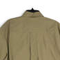 NWT Womens Tan Long Sleeve Spread Collar Button-Up Shirt Size LP image number 4