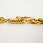 14K Yellow Gold Rope Chain Barrel Clasp Bracelet 8.3g image number 4