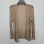 Tan Knit Long Sleeve Open Cardigan image number 1