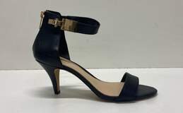 Vince Camuto Leather Strappy Heels Black 9