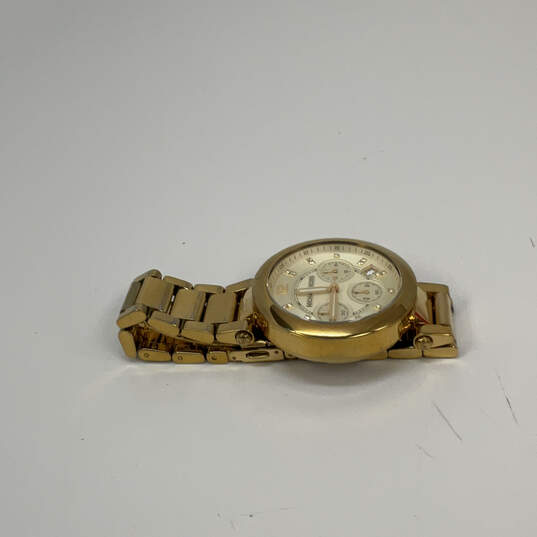 Designer Michael Kors MK-5276 Gold-Tone Stainless Steel Analog Wristwatch image number 3