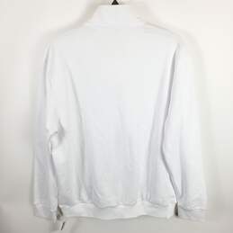 Calvin Klein Men White Quarter Zip Sweatshirt L NWT alternative image