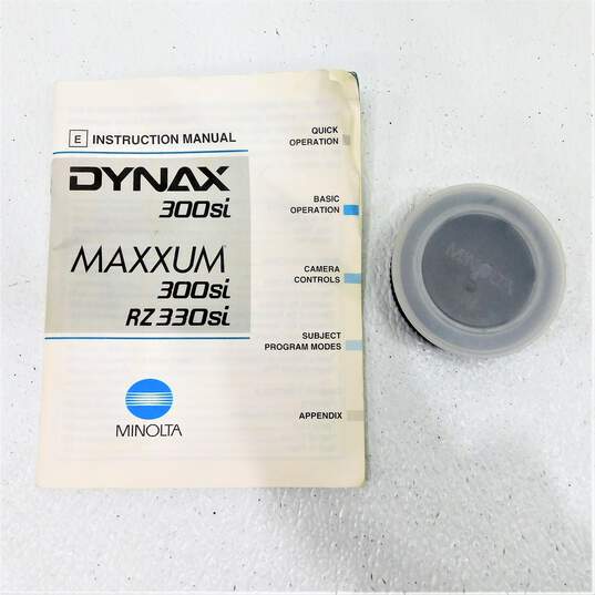 Minolta Maxxum 300si 35mm SLR Film Camera w/ Lens & Manual image number 12