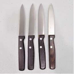 Vintage Zanger-Icel Set Of 4 Steak Knives IOB Cutlery alternative image
