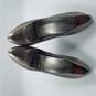 Gucci Leather Pump Women's Sz 7.5 Pewter image number 6