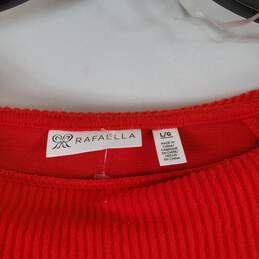 Rafaella Women's Red Off The Shoulder Blouse SZ L NWT alternative image