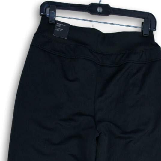 NWT Adidas Womens Black Drawstring Flat Front Flared Leg Sweatpants Size S image number 4