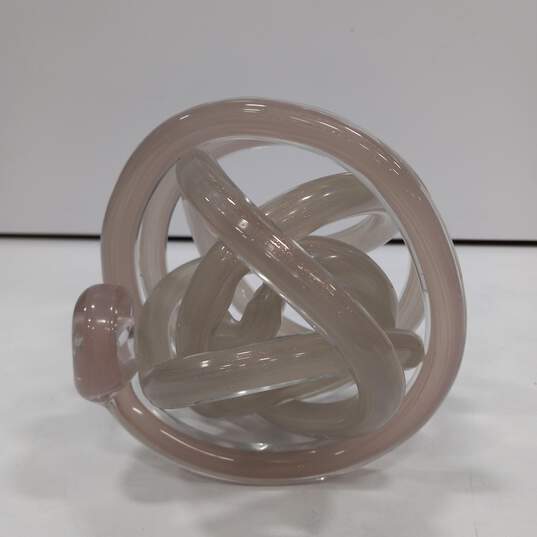 Glass Knot Sculpture image number 2
