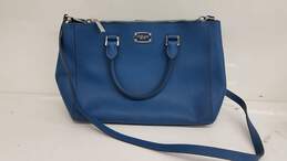 Michael Kors Blue Leather Crossbody Bag