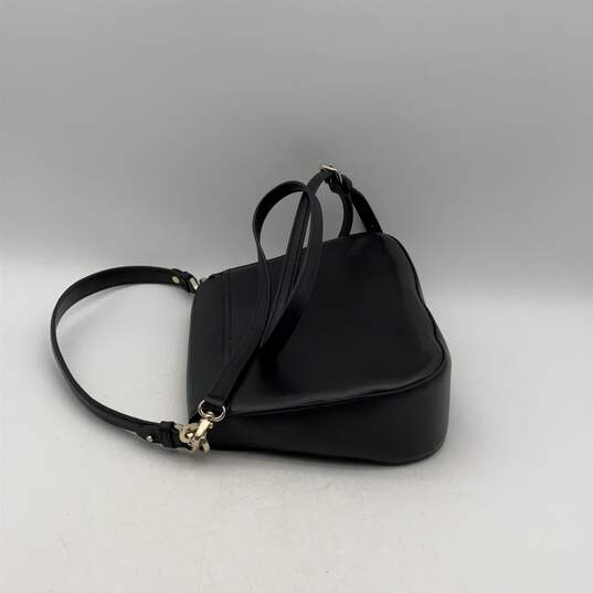 Kate Spade New York Womens Black Leather Adjustable Strap Crossbody Bag Purse image number 4