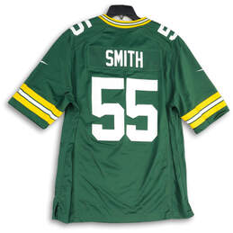 Mens Green V-Neck Green Bay Packers Smith #55 Football NFL Jersey Size L alternative image
