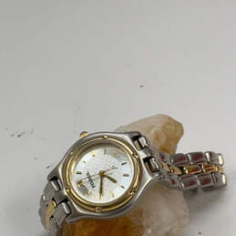 Designer Fossil ES-8647 Two-Tone Round Water Resistant Analog Wristwatch