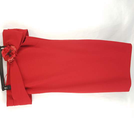 Badgley Mischka Women Red Sleeveless Dress Mini with slip M 10 image number 1