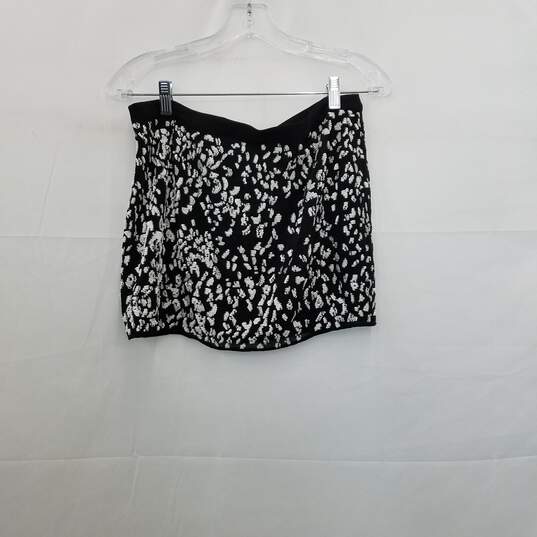 Haute Hippie Black & White Sequin Skirt NWT Size Small image number 1