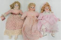 Lot Porcelain Collector Dolls Assorted