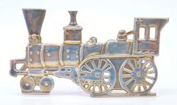 Gorham Sterling Silver YR76 American Heritage Society Locomotive Christmas Ornament 21.6g