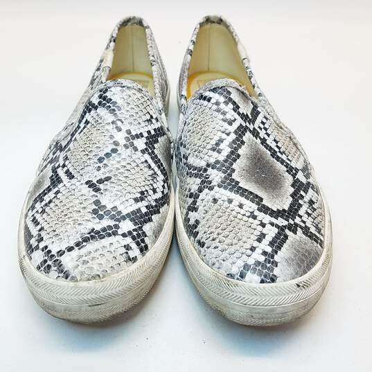 Keds x Kate Spade Double Decker Leather Snakeskin Print Sneakers Shoes Women's Size 7.5 M image number 6