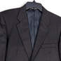 Mens Black Notch Lapel Collar Single Breasted Two Button Blazer Size 43L image number 3