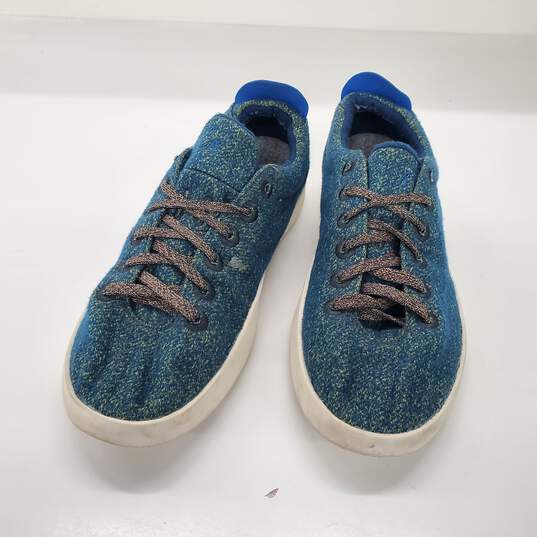 Allbirds Wool Pipers Blue Sneakers Women's Size 9 image number 2
