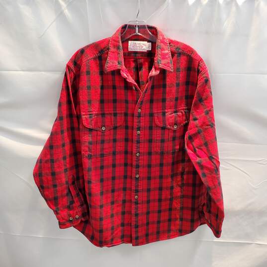 Filson Cotton Long Sleeve Button Up Shirt Size XL image number 1