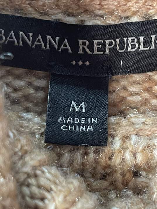 Banana Republic Women's Tan Pullover Turtleneck Sweater Size M image number 3