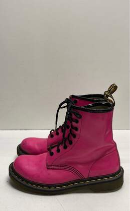 Dr. Martens 1460 Hot Pink Patent Leather Combat Boots Women's Size 7