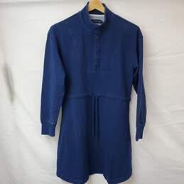 United by Blue Organic Indigo Terry Mini Dress Women's Large NWT