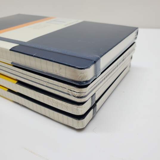 Lot of 4 Moleskine Notebooks - Squared Grid & Ruled - Sealed NEW image number 3