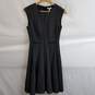 Rebecca Taylor Black Textured Knit Fit Flare Dress Women’s Size 4 image number 1