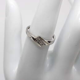 10K White Gold Diamond Accent Ring(Size 6.5)-1.6g alternative image