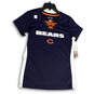 NWT Womens Blue Chicago Bears V-Neck NFL Football Pullover T-Shirt Size M image number 1