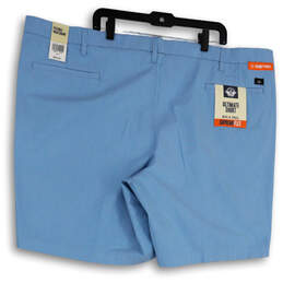 NWT Mens Blue Supreme Flex Flat Front Slash Pockets Chino Shorts Size 50 alternative image