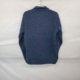 Eddie Bauer Blue Radiator Fleece Button Snap Pullover WM Size M NWT alternative image
