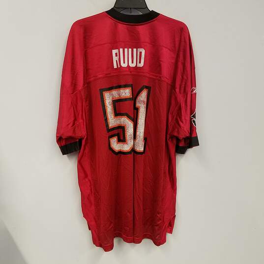 Mens Red Tampa Bay Buccaneers Barrett Ruud #51 Football NFL Jersey Size 2XL image number 2