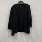 Womens Black Knitted Long Sleeve Elegant Open Front Cardigan Sweater Sz 1X image number 2
