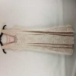 Jessica McClinton Creme Silver Rose Dress 14