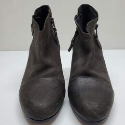 Rag & Bone Distressed Grey Margot Ankle Boots Heels Zip Women's Size 39 alternative image