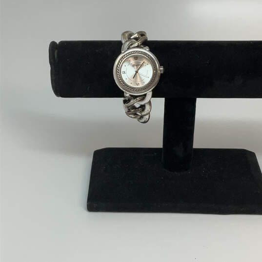 Designer Brighton Silver-Tone Chain Strap Round Dial Analog Wristwatch image number 1