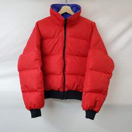 Columbia Vintage Reversible Men's Puffer Jacket in Red/Blue Size M