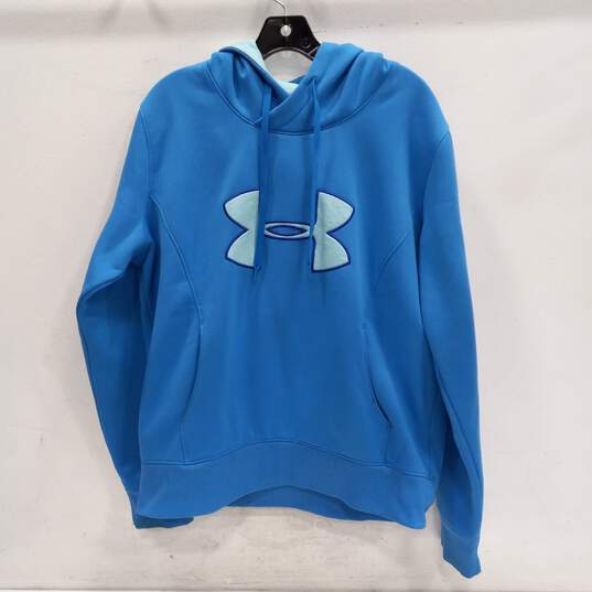 Under Armour Blue Pullover Hoodie Women's Size XL image number 1