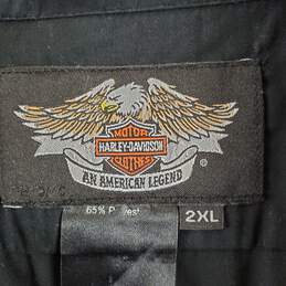 Harley Davidson Men Black Button Up 2XL