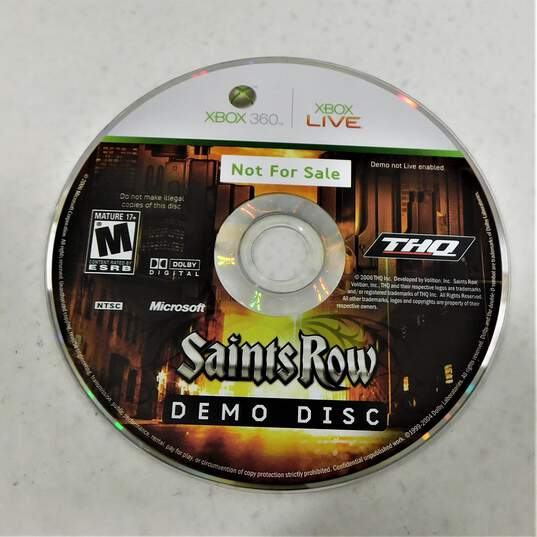 Saints Row Demo Disc Microsoft Xbox 360 image number 2