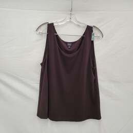 Eileen Fisher Soft Polyester Blend Sleeveless Brown Tank Top Size L