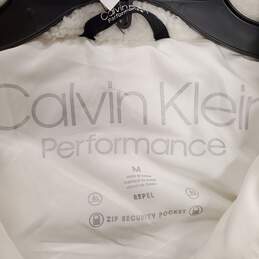 Calvin Klein Women White Vest Jacket M NWT