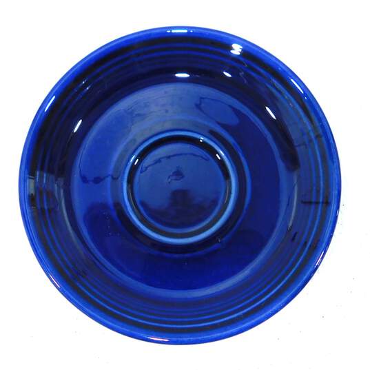 VTG Fiestaware Cobalt Blue Set of 4 Coffee Cups & Saucers image number 7