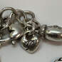 Designer Brighton Silver-Tone Scroll Design Double Chain Pendant Necklace image number 4