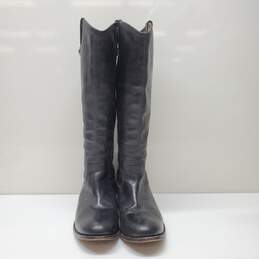 Frye Melissa Button Boots in Black Leather Women's 8.5 B alternative image