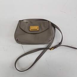 Marc Jacobs Grey Leather Crossbody Bag