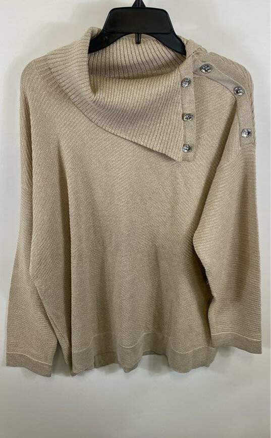 Chico's Gold Long Sleeve blouse- Size 3 image number 1